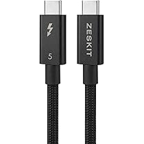 channels thunderbolt 6.5フィシュ Zeskit Certified Thunderbolt 4 Cable 40Gbps 100W Active 2m (6.5ft